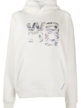 Alexander Wang Money Logo Hoodie in White